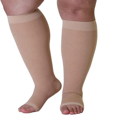 China Wholesale QUICK DRY 3/4/5/6XL Plus Size Intravenous Socks Plus Size Compression Socks 20-30 mmHg Anti Varicose Thrombosis Elastic Socks for sale