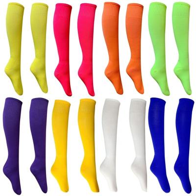 China Factory wholesale adult socks QUICK DRY with high elasticity no pilling student sports solid color knee football socks for men for sale