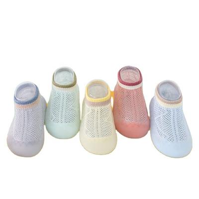 China Summer QUICK DRY Children's Soft Bottom Baby Non-slip Floor Shoe Kicks Toddler Shoes Mesh Breathable Socks for sale