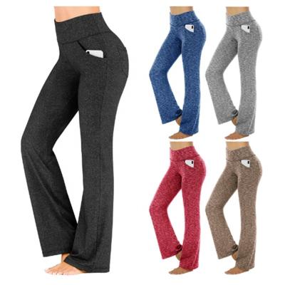 China Antibacterial Pockets High Waisted Workout Pants With Cell Phone Pocket Illegal Product Work Pants Dress Yoga Pants Butt Gaiters for sale