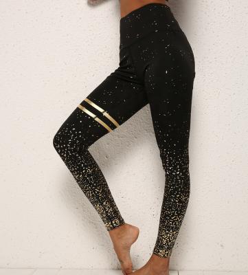 China Antibacterial Printed Yoga Pants High Waist Comfort Stretch Fitness Lift Up Slim Fit Sports Leggings For Women for sale