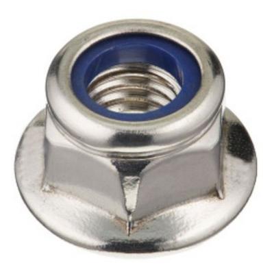 China Heavy Industry Standard Stainless Steel Part Lock Castellated 304 Hex Flange Nut for sale