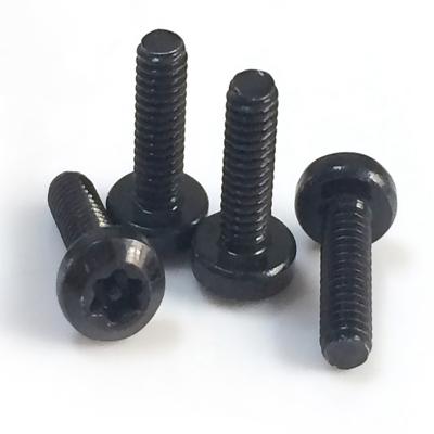 China Factory Direct Black Fully Thread Pan Head Machine Screw M4 Security Tamper Proof Torx Screw for sale