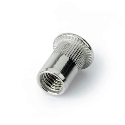 China Flat Head Zinc Construction Knurled Idustury Male And Female Bolt Coating Tubular Rivets for sale