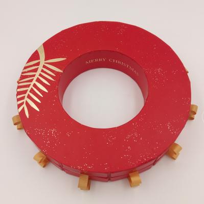 China Many Drawers Luxury Red Cardboard Round Materials Recycled Decorative Paper Gift Box for sale