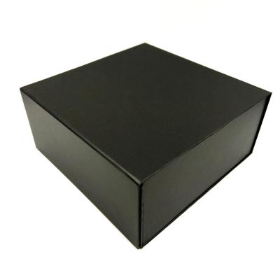 China Black Collapsible Collapsible Flat Pack Rigid Gift Boxes Magnetic Closure Boxes Gift Boxes for sale