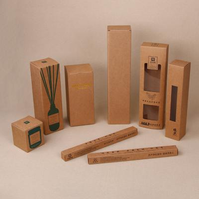 China Recycled Materials Custom Kraft Box With Cutout And Window Inserts for sale