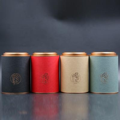 China Recycled Materials Wintop Tea Packaging Small Round Cardboard Boxes for sale