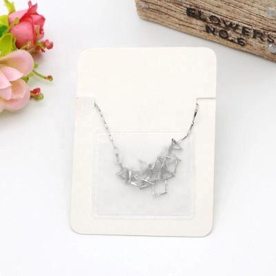 China Jewelry Disply Card Earring Card Necklace Card With Opp Bag Return for sale