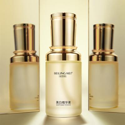 中国 BEILINGMEI Golden Glass Bottle 40ml Anti Freckle Dark Spot Corrector Rebranding Beauty Women Brightening Skin Whitening Serum 販売のため