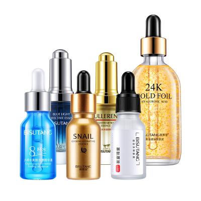 Chine private label vitamin c face skin care serum niacinamide hyaluronic acid retinol collagen 24k gold snail facial skin care serum à vendre