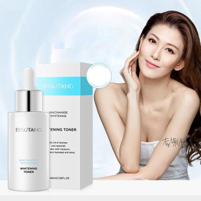 中国 BISUTANG Nicotinamide Whitening Toner Private Label Skin Care Lightening Pigment Brightening Face Water 販売のため