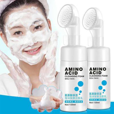 Κίνα BISUTANG Hot Silicone Brush Deep Cleansing Pores Mild Facial Wash Makeup Remover Vegan Organic Amino Acid Foam Face Cleanser προς πώληση