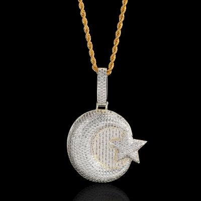 China Hiphop Wholesale Custom Hiphop Jewelry Full Zircon Jewelry DIY Pendant Necklace Iced Out for sale