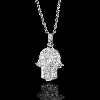 China NEW Hiphop Fashion Personalized Brass Pendant& Necklace Hip Hop Cubic Zircon Charm Jewelry For Women Men Gifts for sale