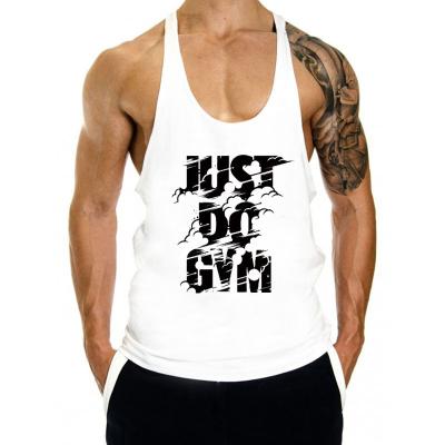 China QUICK DRY Custom Logo Print Sports Travel Vest Gym Mens Sleeveless Tank Top for sale