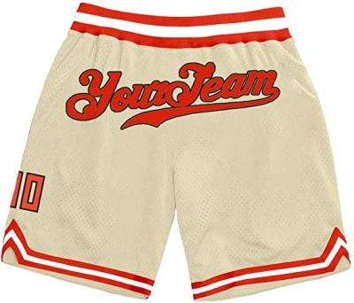 China Anti-Wrinkle Custom Basketball Shorts Stitched Name Number Sports Shorts Personalized Basketball Shorts for sale