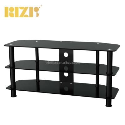 China Extended High Glossy Glass TV Stand For 32