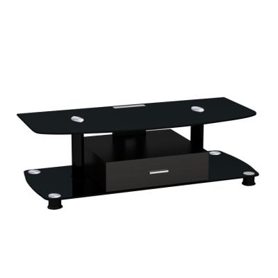 China Modern High Glossy Black Extended TV Stand Home TV Stand With TV Bracket For 32