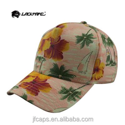 China Beautiful JOINT Pink Printing Baseball Caps And Golf Hats Alibaba Porcelain for sale