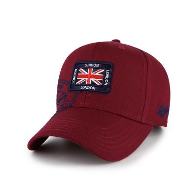 China COMMON 100% Cotton Burgundy Quality Baseball Caps Embroidery Logo for sale