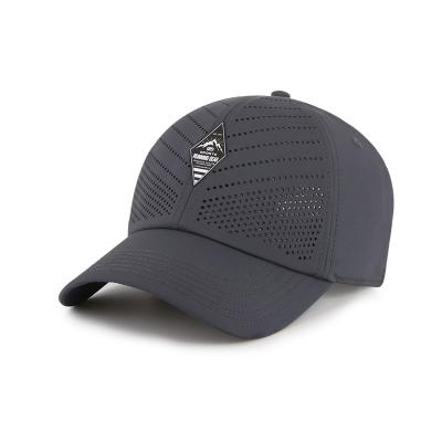 China COMMON Wholesale Custom Outdoor Laser Fit Hat Breathable And Dry Hole for sale