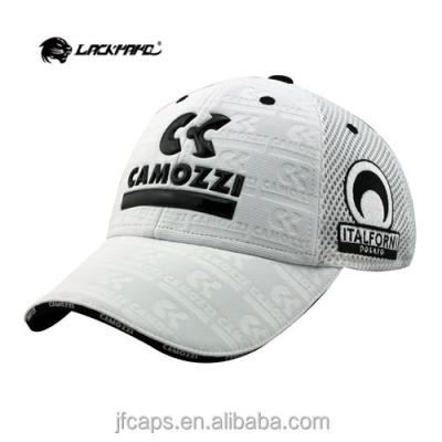 China New 2014 Beautiful Embossed And Embossed JOINT White Baseball Mesh Fabric And Porcelain From Alibaba Hats And Golf Caps for sale