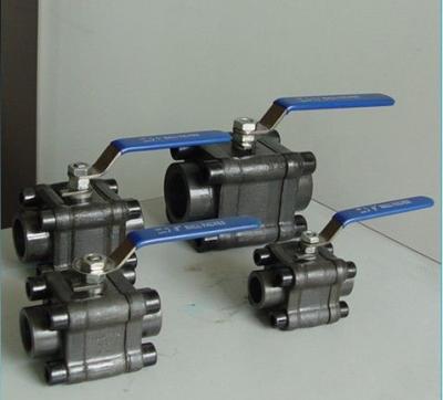 China 3 chip forging steel ball valve for sale