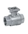 China 2PC Screwed Ball Valve with Mounted Pad for sale