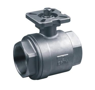 China 2-pc stainless steel ball valves full port 1000WOG ISO-5211 DIRECT MOUNTING PAD SS316 for sale