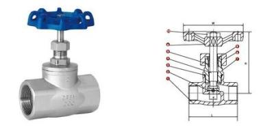 China NPT Internal Thread J11W Stainless Steel Globe/ Valve Stop Valve High Pressure WOG for sale