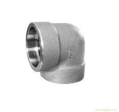 China Forged High Pressure Pipe Fittings Threaded Stainless Steel 90 Degree Elbow for sale