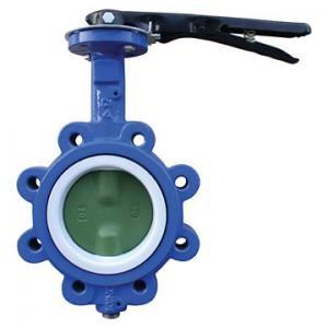 China EPDM Seated Manual Lug Butterfly Valves Wafer Type For Ship Building / Textile,cast iron,cast steel for sale