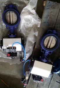 China DN40 ~DN1800 Pneumatic Butterfly Valve With Ductile Iron / Stainless Steel,SS304,316,CI,PN10 for sale