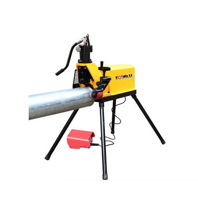 China Hongli Building Material Stores New 750W Roll Grooving Machine 6 Inch Sch 40 Industrial Hydraulic Pipe Roll Grooving Tools for sale