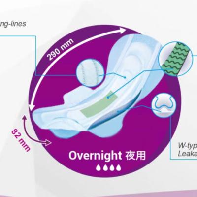 China Women Period Breathable Comfort And Soft Sanitary Pads For Night for sale