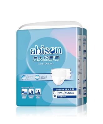 China Manufacturer Direct Sale Disposable Super Absorbent Plain Weave Ultra Thick Adult Diaper for sale