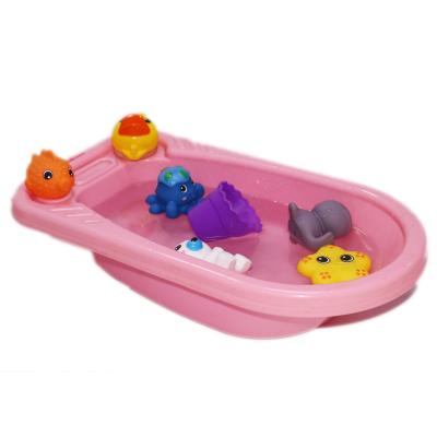 China New Design 2022 Mold Baby Bathtub Toy Animal Solphin Free TURTLE Octopus Cognitive Floating Plastic PVC Duck Children Bath Toys for sale