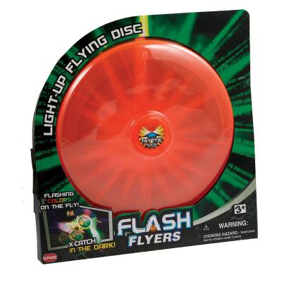 China Wholesale Led Flying Disc Light OEM Kids Plastic Golf Toy Flying Saucer Clear Discs Custom 9 Inch Light Up Flying Disc for sale