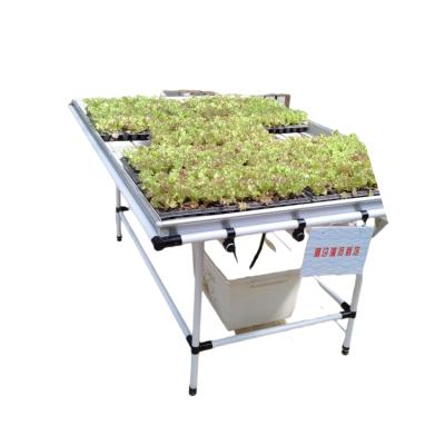 China Wholesale New Start Growing System Stainless Steel or Plasti Seeds Nursery Forage Microgreen Seedling Plastic Plant Growing Hydroponic Tray Rack for sale