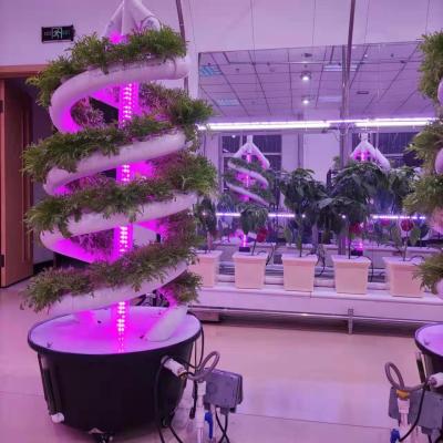 China Vertical Spiral Farms Plant Grow Tower Culture Garden Aeroponics Hydroponics System for sale