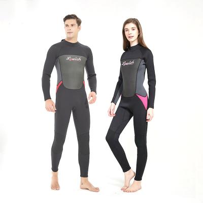 China Men and Women Small Wetsuit Stretch Neoprene Zipper Super Anti-UV 5mm Diving Surfing 3mm Triathlon Wetsuit for sale