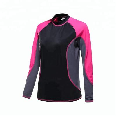 China Quick Dry UV Surfing Sleeve / Unti Sleeve UV Nylon Spandex Long Sleeve rvca T-shirt Rash Guard Women Long Sleeve for sale