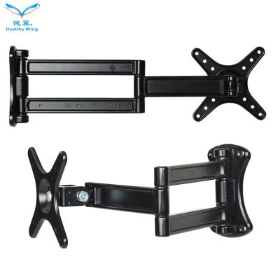 China Metal Modern Design Arm Tilt Swivel Aluminum 14-29 Inch Double Led Plasma TV Swivel LCD TV Wall Mount for sale