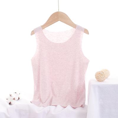 China 2021 New Summer Boys and Girls Vests Baby Pure Breathable Cotton Vest Children's Casual Sleeveless Wear for sale