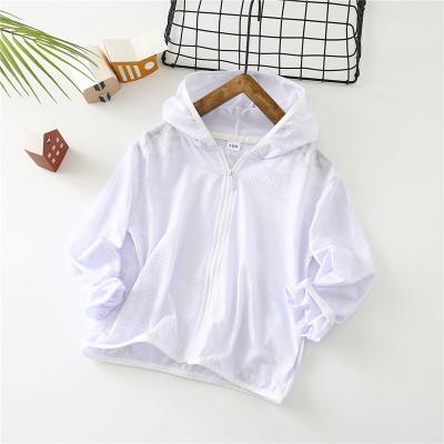 China 2021 Summer New Sun Protection Clothing Boys And Girls Breathable Thin Middle And Big Children's Air Conditioning Shirt for sale