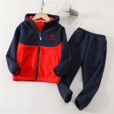 China Casual zipper jacket suit spring and autumn children's clothing two-piece style children's clothing large, medium and small children's western for sale