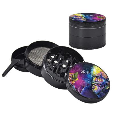 China 4Layer FF594 50mm Zinc Alloy Pepper Crusher Metal Herb Grinder Tobacco Spice Grinder 4Layer for sale