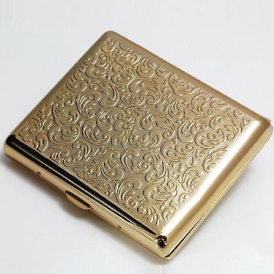 China / Creative Smoking Accessories S024 Cigarette Box Metal Cigarette Cut Metal Flower Custom Cigarette Holder for sale