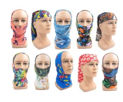 China Sporty Outdoor Cartoon Blue Fishing Neck Cuff Sports Headwear Tube Neck Warmer Breathable Fishing Bandana Snood for sale